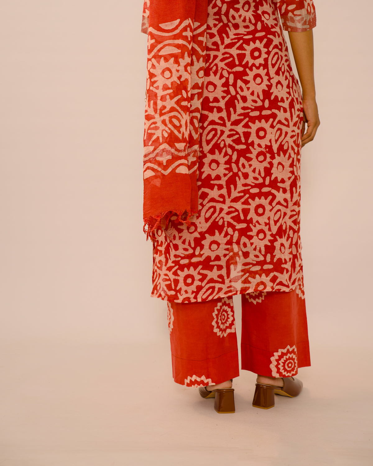 The Peach Atelier Jaipur Linen Kurta suit Set