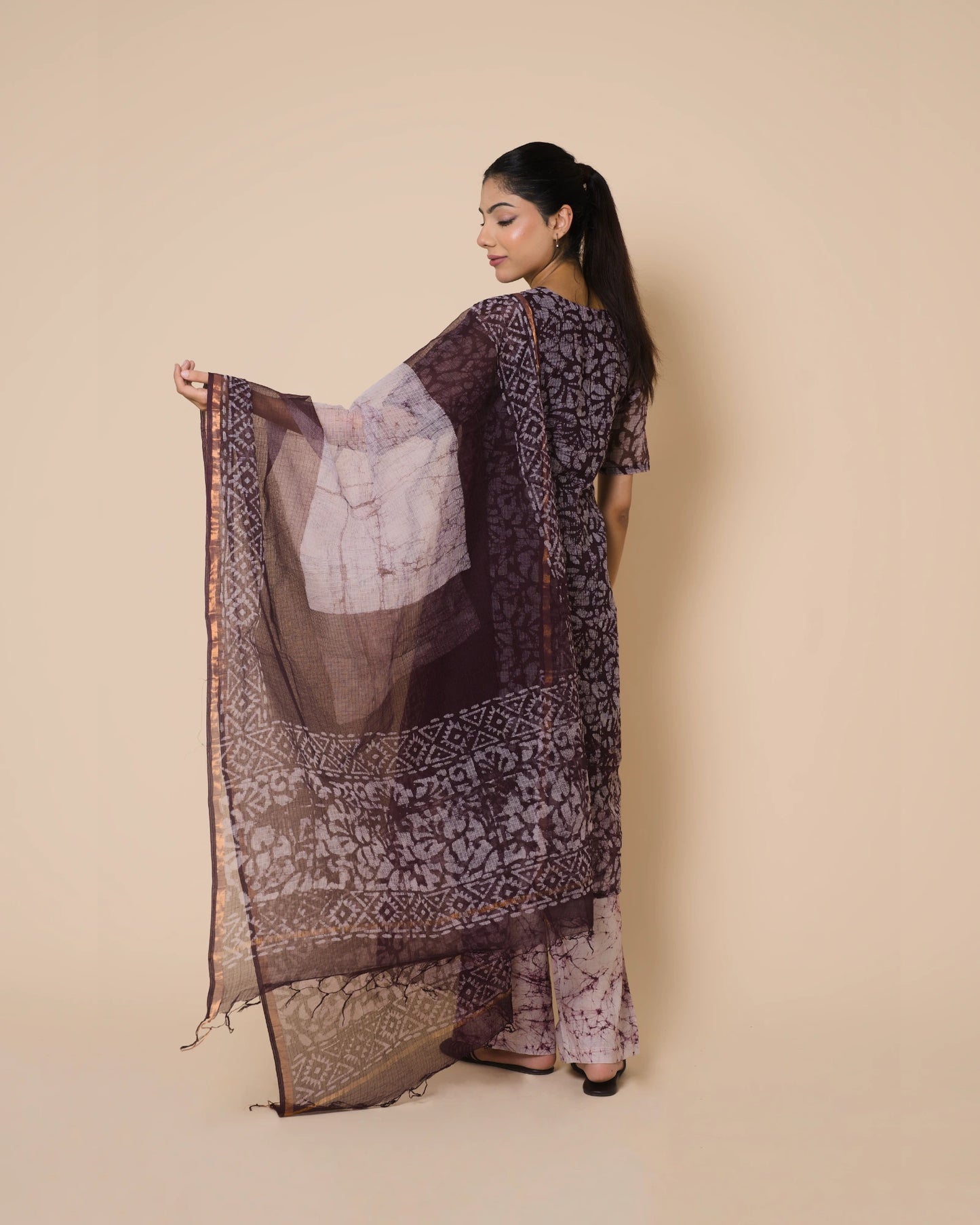 Mulberry Bloom Jaipur Hand Block Print Kota Cotton Kurta Set