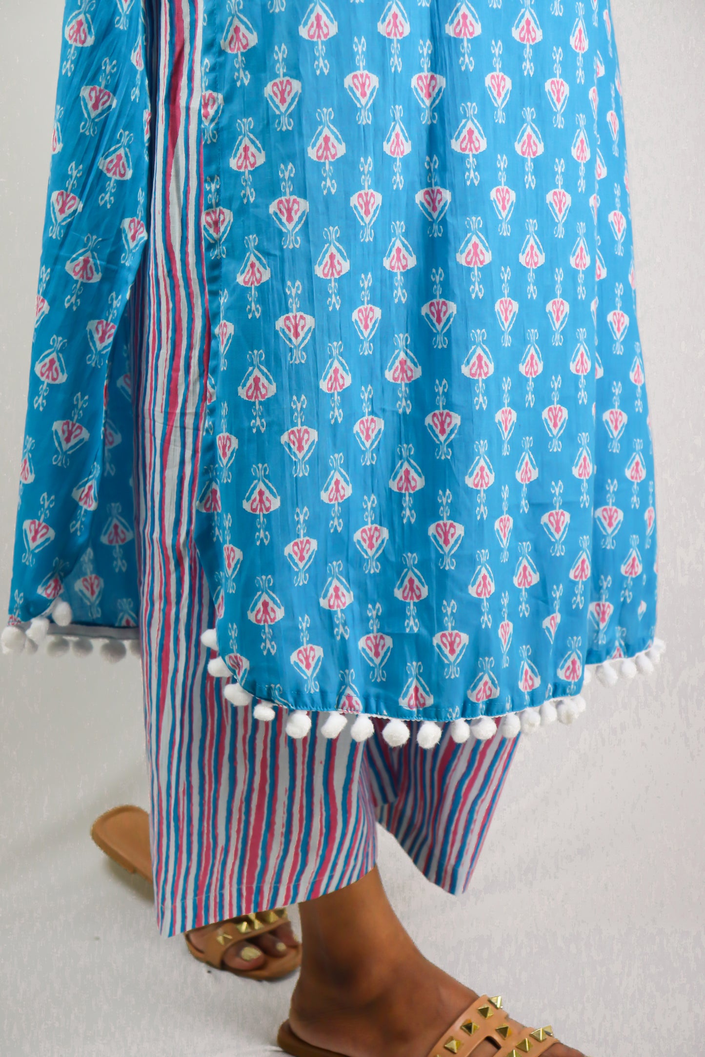 Blue Cotton Kurts sets