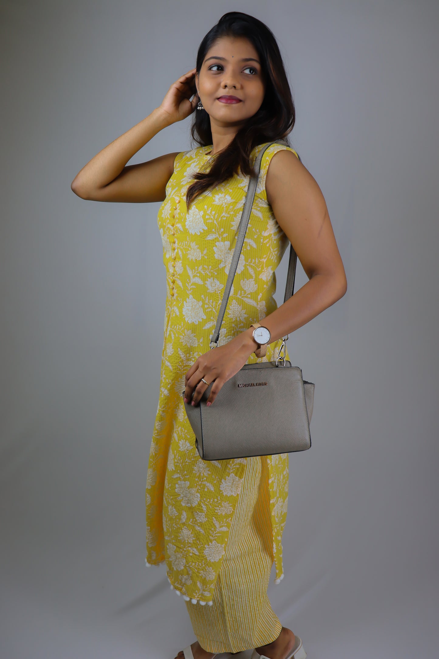 Lemon Yellow Soft Cotton Kurta sets