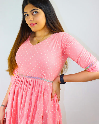 Blush Pink Cotton Maxi