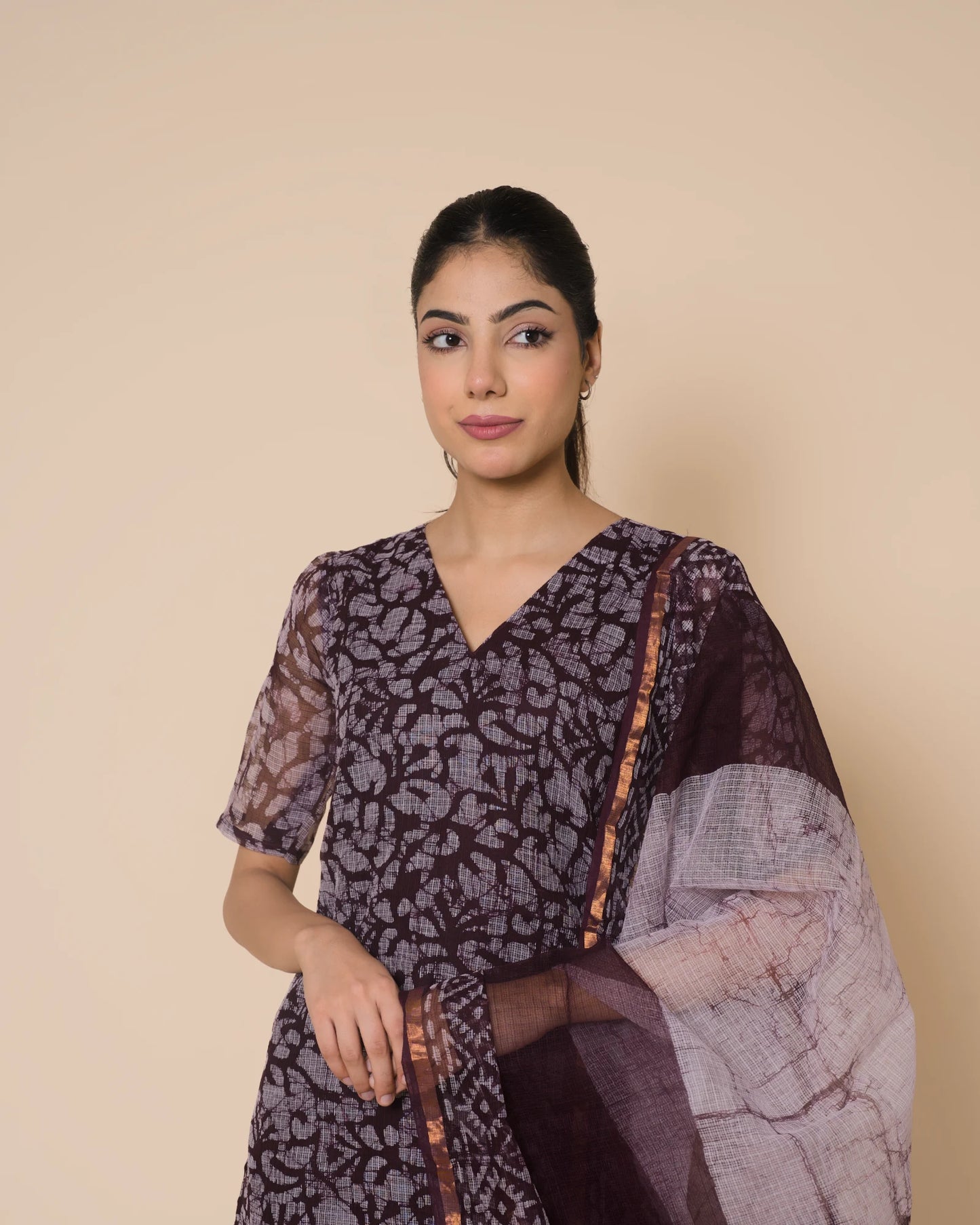 Mulberry Bloom Jaipur Hand Block Print Kota Cotton Kurta Set