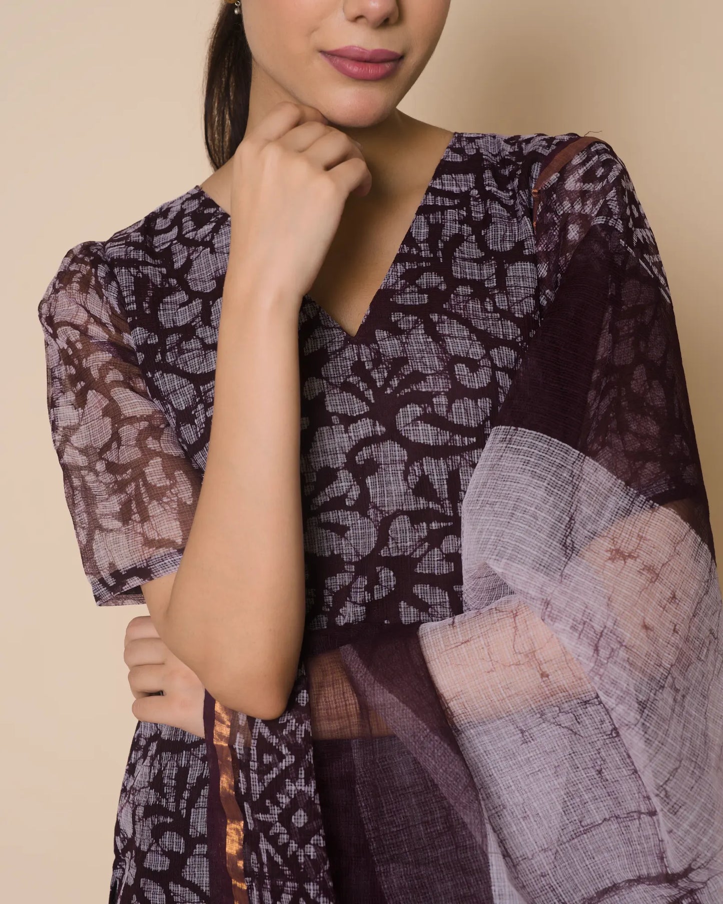 Mulberry Bloom Jaipur Hand Block Print Kota Cotton Kurta Set