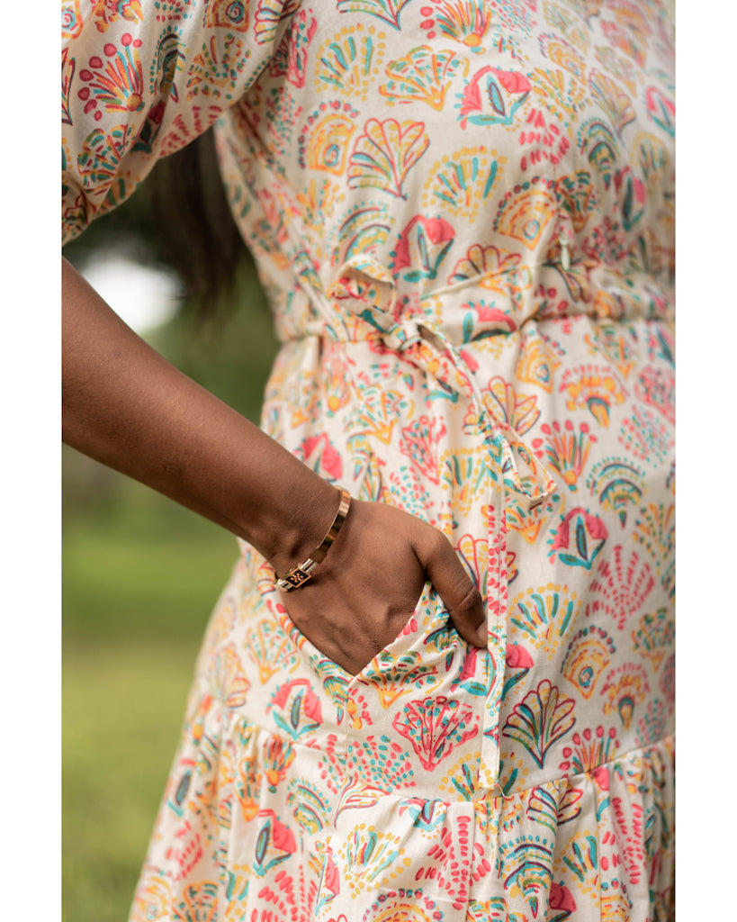 Candy pink pure cotton maternity maxies with feeding zippers