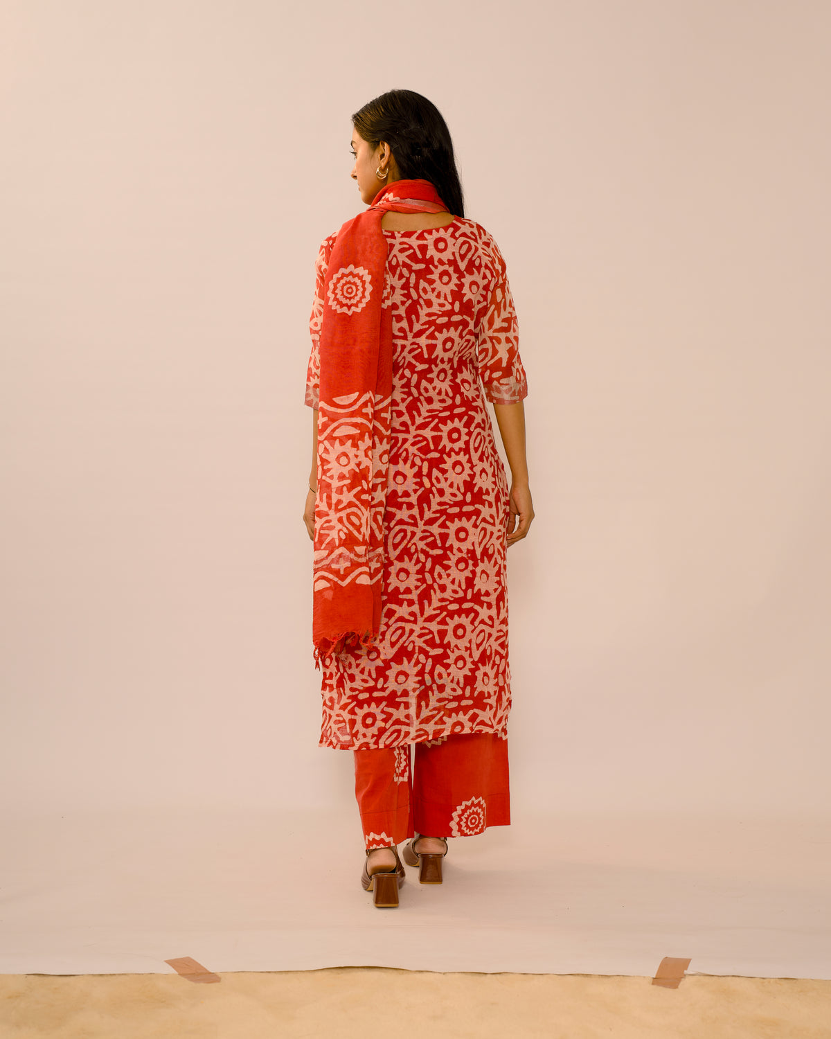 The Peach Atelier Jaipur Linen Kurta suit Set