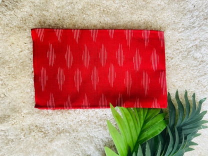 Black red heart handloom pure cotton saree
