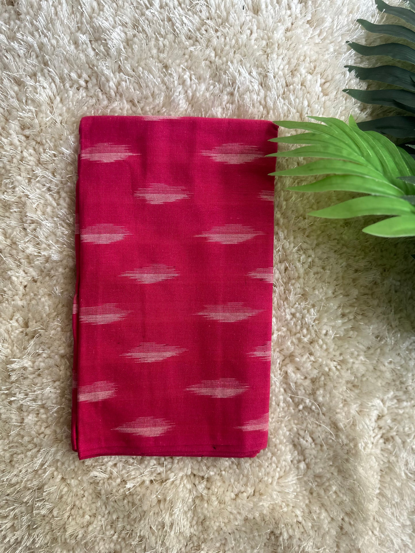 Baby pink handloom pure cotton saree