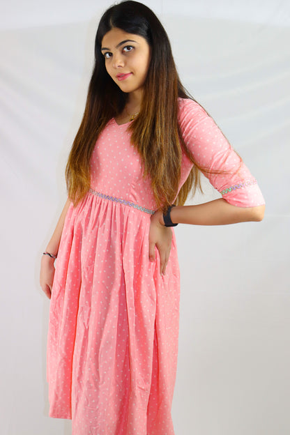 Blush Pink Cotton Maxi