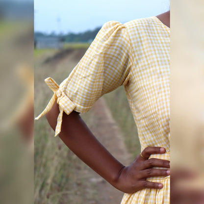 Lemon Yellow Muslin maxi